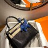 i1702699516_9008_0 Liu Factory Kelly Lizard Leather CK89 Black Silver Hardware 25cm Full Handmade