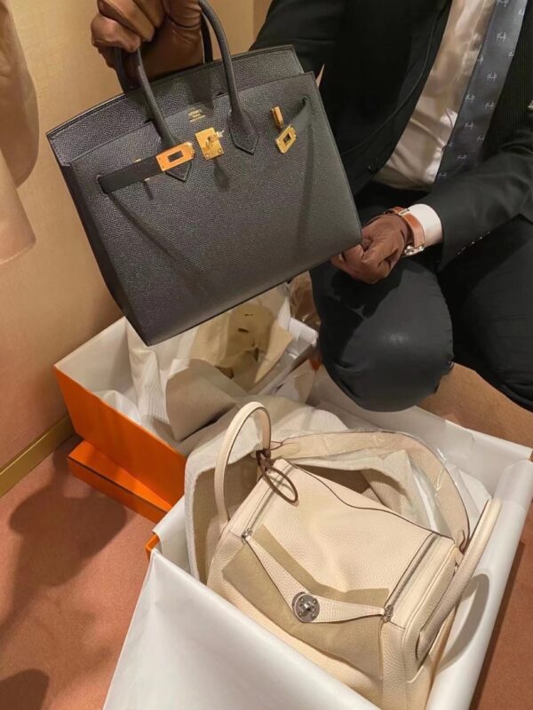 i1704599988_9877_0 Liu Factory Lindy Togo Leather Light Turtledove Khaki Silver Hardware 26cm Full Handmade