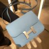 i1705033585_9091_0 Liu Factory Constance Epsom Leather Sweet Light Blue Gold Hardware 18cm Full Handmade