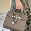 i1726288832_2735_0 Liu Factory Factory Birkin Epsom Leather Deep Grey Silver Hardware 25cm Full Handmade