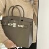 i1726288856_871_0 Liu Factory Factory Birkin Epsom Leather Deep Grey Silver Hardware 25cm Full Handmade
