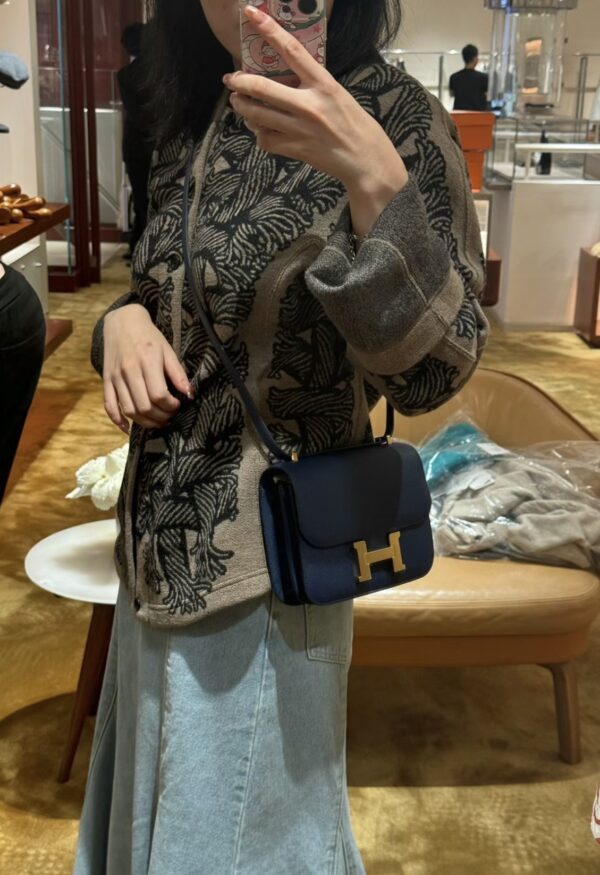 i1728460213_9681_0 Liu Factory Constance Epsom Leather Gem Blue Gold Hardware 18cm Full Handmade