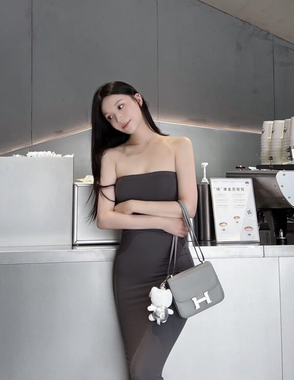 i1728801305_1754_0 Liu Factory Constance Epsom Leather Deep Grey Silver Hardware 18cm Full Handmade