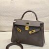 i1733194019_7656_0 Liu Factory Mini Kelly Epsom Leather Medium Grey Gold Hardware 19cm Full Handmade