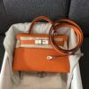 i1733372895_3802_0-1 Liu Factory Mini Kelly Epsom Leather Orange Silver Hardware 19cm Full Handmade