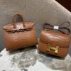 i1755312919368_5127_0_0 Liu Factory Factory Constance Matte Alligator Crocodile CK37 Golden Brown Gold Hardware 18cm Full Handmade