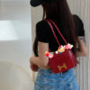 i1765077442539_7052_0_0 Liu Factory Constance Shiny Alligator Crocodile CK95 Ferrari Red Gold Hardware 18cm Full Handmade