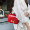 i1765077468914_7534_0_0 Liu Factory Constance Shiny Alligator Crocodile CK95 Ferrari Red Gold Hardware 18cm Full Handmade