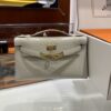 wsxc1746720983583_1 Liu Factory Mini Kelly Pochette Matte Alligator Crocodile Cream White Gold Hardware 22cm Full Handmade
