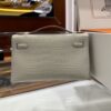 wsxc1746720983583_4 Liu Factory Mini Kelly Pochette Matte Alligator Crocodile Cream White Gold Hardware 22cm Full Handmade