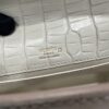 wsxc1746720983583_6 Liu Factory Mini Kelly Pochette Matte Alligator Crocodile Cream White Gold Hardware 22cm Full Handmade
