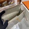 wsxc1746720983583_7 Liu Factory Mini Kelly Pochette Matte Alligator Crocodile Cream White Gold Hardware 22cm Full Handmade