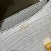 wsxc1763744088217_8 Liu Factory Factory Constance Matte Alligator Crocodile CK80 Pearl Grey Gold Hardware 18cm Full Handmade