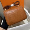 wsxc1763744177091_4 Liu Factory Factory Constance Matte Alligator Crocodile CK37 Golden Brown Gold Hardware 18cm Full Handmade