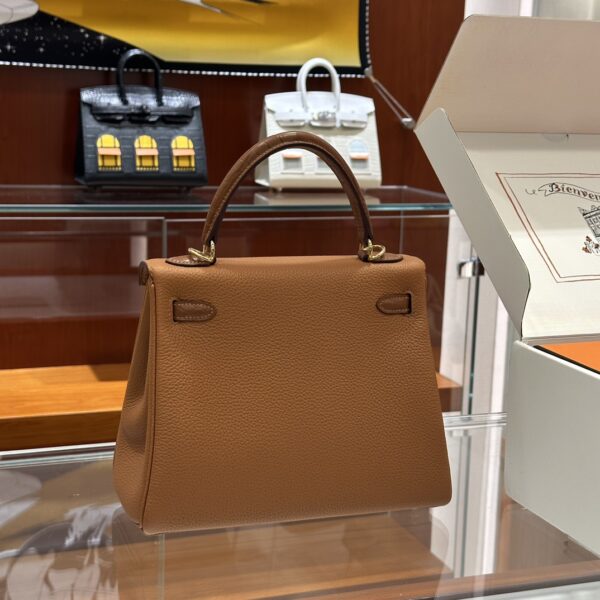 wsxc1764078251820_1 Liu Factory Factory Kelly Touch Togo & Matte Crocodile CK37 Golden Brown Silver Hardware 25cm Full Handmade