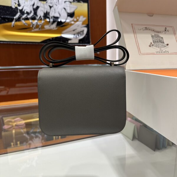 wsxc1773825508170_2 Liu Factory Constance Epsom Leather Deep Grey Silver Hardware 18cm Full Handmade