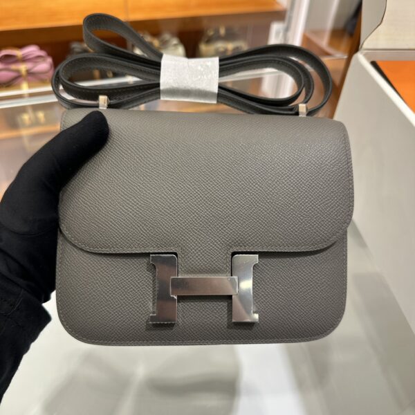 wsxc1773825508170_4 Liu Factory Constance Epsom Leather Deep Grey Silver Hardware 18cm Full Handmade