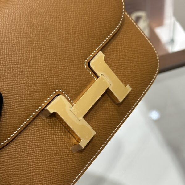 wsxc1773825547619_1 Liu Factory Constance Epsom Leather Golden Brown Gold Hardware 18cm Full Handmade
