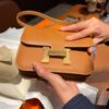 wsxc1773825553342_1 Liu Factory Constance Epsom Leather Golden Brown Gold Hardware 18cm Full Handmade