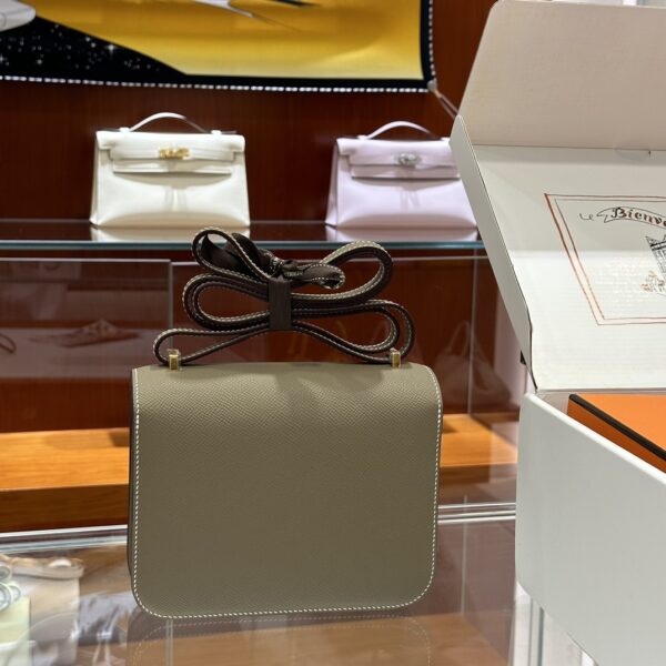 wsxc1773825583951_5 Liu Factory Constance Epsom Leather Etoupe Grey Gold Hardware 18cm Full Handmade