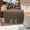 wsxc1773825620426_0-1 Liu Factory Constance Epsom Leather Etoupe Grey Silver Hardware 18cm Full Handmade