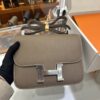 wsxc1773825620426_1 Liu Factory Constance Epsom Leather Etoupe Grey Silver Hardware 18cm Full Handmade