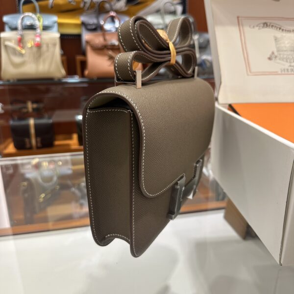 wsxc1773825620426_2 Liu Factory Constance Epsom Leather Etoupe Grey Silver Hardware 18cm Full Handmade