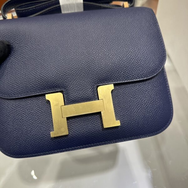 wsxc1773825629149_4 Liu Factory Constance Epsom Leather Gem Blue Gold Hardware 18cm Full Handmade