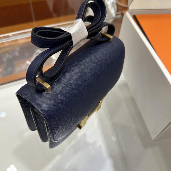 wsxc1773825629149_8 Liu Factory Constance Epsom Leather Gem Blue Gold Hardware 18cm Full Handmade