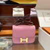 wsxc1773825657403_0 Liu Factory Constance Epsom Leather Rose Pink Gold Hardware 18cm Full Handmade