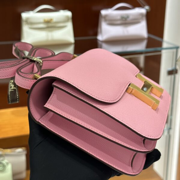 wsxc1773825657403_2 Liu Factory Constance Epsom Leather Rose Pink Gold Hardware 18cm Full Handmade