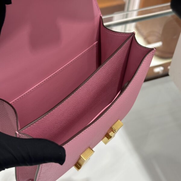 wsxc1773825657403_4 Liu Factory Constance Epsom Leather Rose Pink Gold Hardware 18cm Full Handmade