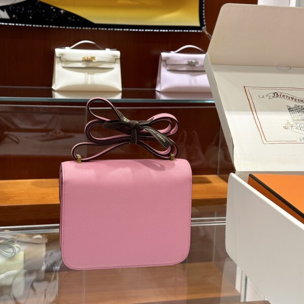 wsxc1773825657403_5 Liu Factory Constance Epsom Leather Rose Pink Gold Hardware 18cm Full Handmade