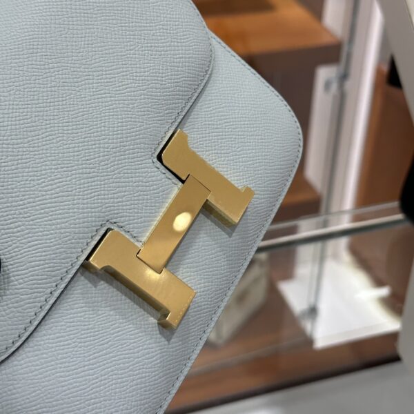 wsxc1773825663816_1 Liu Factory Constance Epsom Leather Sweet Light Blue Gold Hardware 18cm Full Handmade
