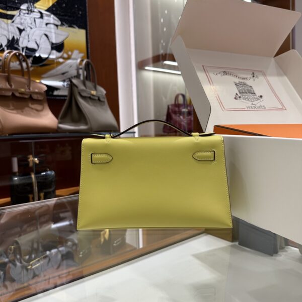 wsxc1774173176238_1 Liu Factory Kelly Pochette Swift Leather Lemon Yellow Light Gold Hardware 22cm Full Handmade