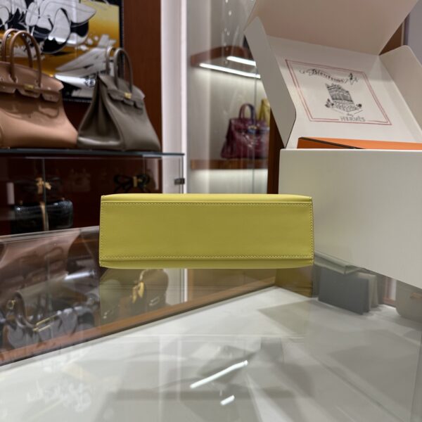 wsxc1774173176238_4 Liu Factory Kelly Pochette Swift Leather Lemon Yellow Light Gold Hardware 22cm Full Handmade