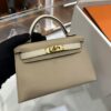 wsxc1774372297851_1 Liu Factory Mini Kelly Epsom Etoupe Grey & Cream White Gold Hardware 19cm Full Handmade