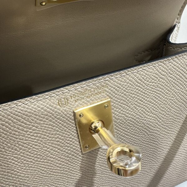 wsxc1774372297851_5 Liu Factory Mini Kelly Epsom Etoupe Grey & Cream White Gold Hardware 19cm Full Handmade