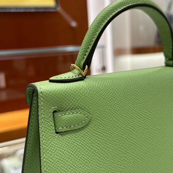 wsxc1774720724039_4 Liu Factory Mini Kelly Epsom Leather Avocado Green Gold Hardware 19cm Full Handmade