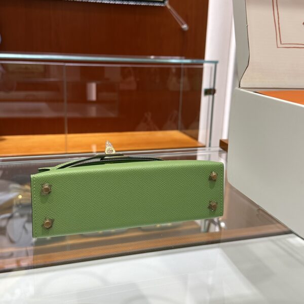 wsxc1774720724039_5 Liu Factory Mini Kelly Epsom Leather Avocado Green Gold Hardware 19cm Full Handmade