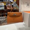 wsxc1774720737842_0 Liu Factory Mini Kelly Epsom Leather Orange Silver Hardware 19cm Full Handmade