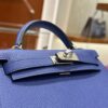 wsxc1774720761575_3 Liu Factory Mini Kelly Epsom Leather Shiny Blue Silver Hardware 19cm Full Handmade