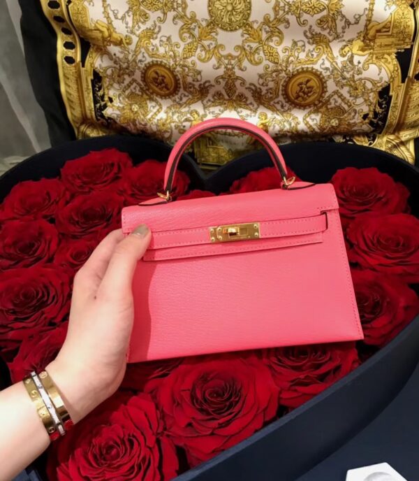 wsxc1774720813074_2 Liu Factory Mini Kelly Epsom Leather Rose Pink Gold Hardware 19cm Full Handmade