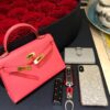 wsxc1774720813074_3 Liu Factory Mini Kelly Epsom Leather Rose Pink Gold Hardware 19cm Full Handmade