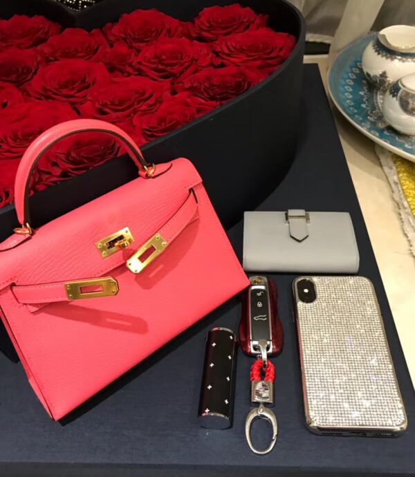 wsxc1774720813074_3 Liu Factory Mini Kelly Epsom Leather Rose Pink Gold Hardware 19cm Full Handmade