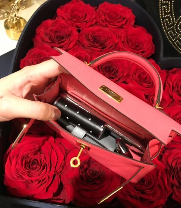 wsxc1774720813074_4 Liu Factory Mini Kelly Epsom Leather Rose Pink Gold Hardware 19cm Full Handmade