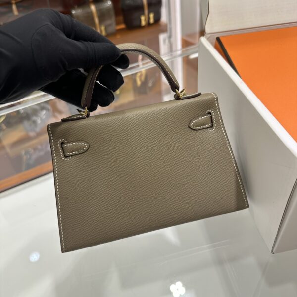 wsxc1775122621533_4 Liu Factory Mini Kelly Epsom Leather Etoupe Grey Gold Hardware 19cm Full Handmade