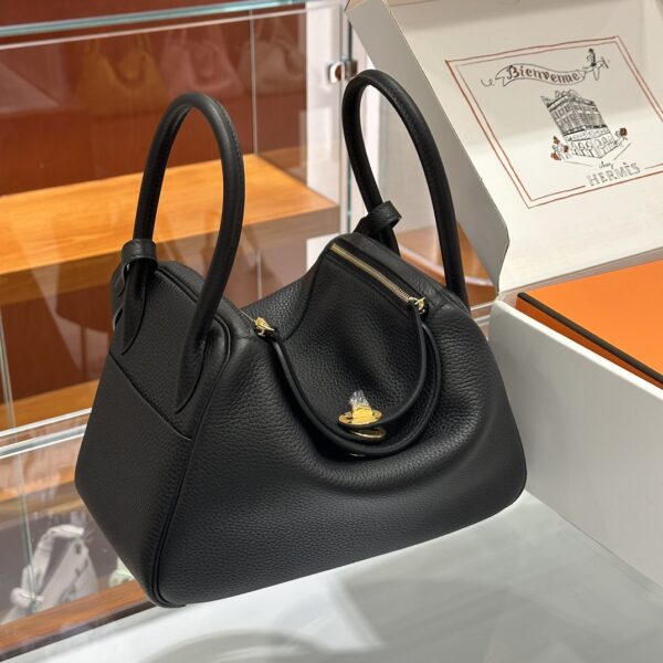 wsxc1776161816007_0 Liu Factory Lindy Togo Leather CK89 Black Gold Hardware 26cm Full Handmade