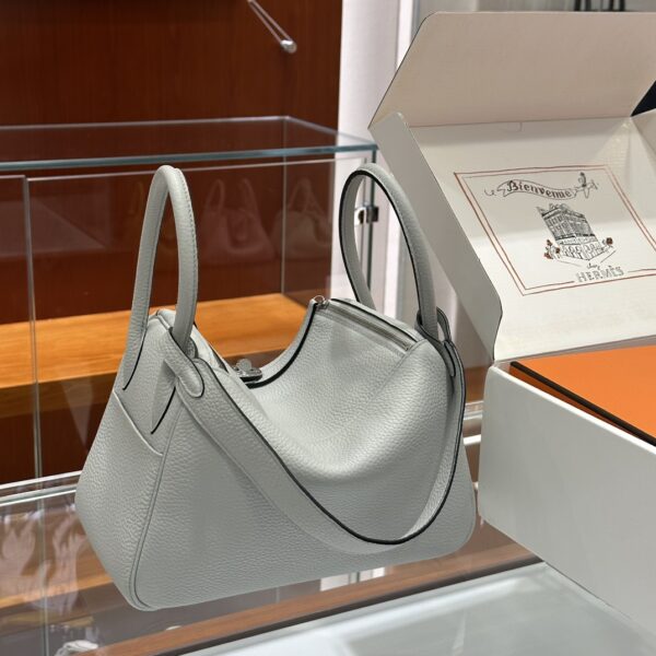 wsxc1776161921476_1 Liu Factory Lindy Togo Leather Light Grey Silver Hardware 26cm Full Handmade
