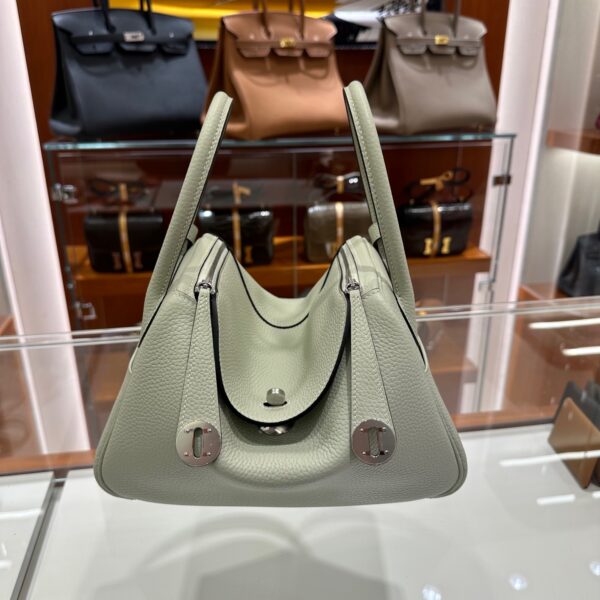 wsxc1776161961151_0-1 Liu Factory Lindy Togo Leather Grayish Green Silver Hardware 26cm Full Handmade
